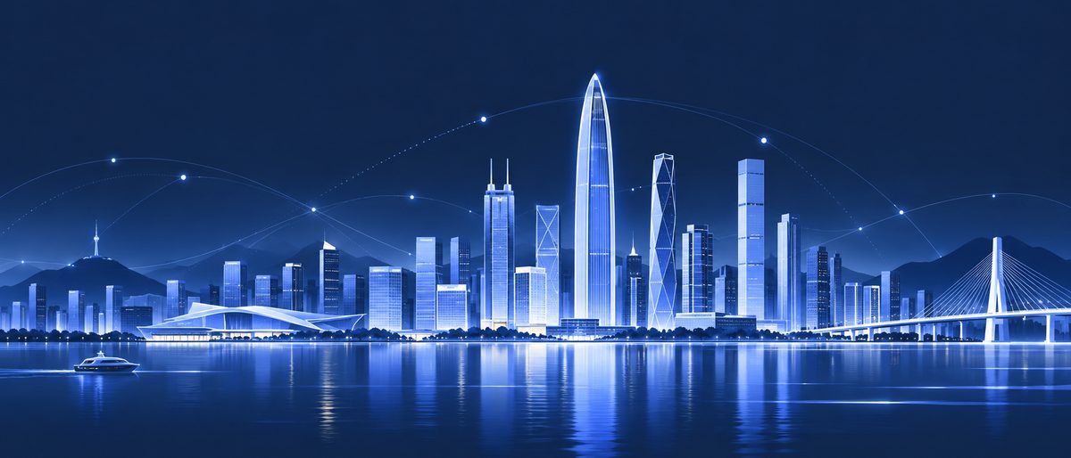 深圳城市天际线概念插画